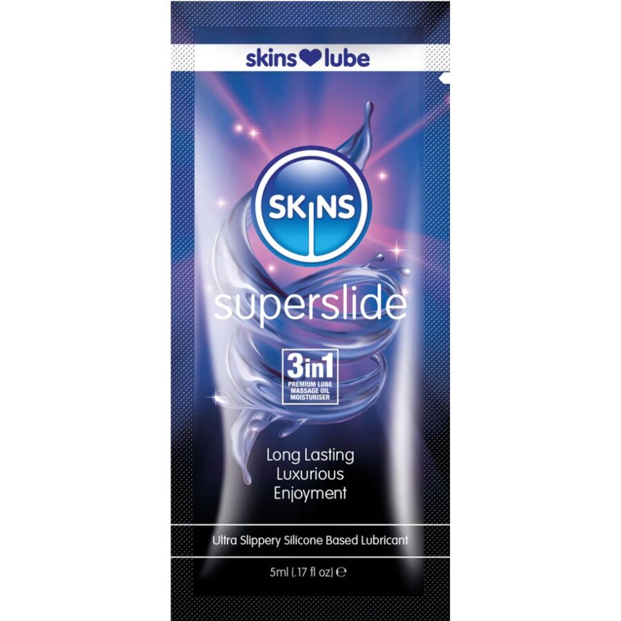 SKINS – SUPERSLIDE LUBRICANTE BASE DE SILICONA MONODOSIS 5 ML
