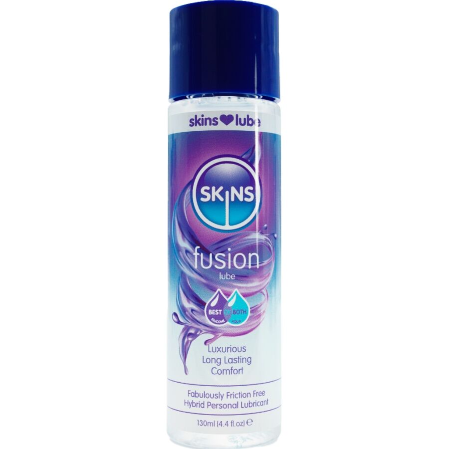 SKINS – FUSION LUBRICANTE HÍBRIDO BASE DE AGUA SILICONA 130 ML