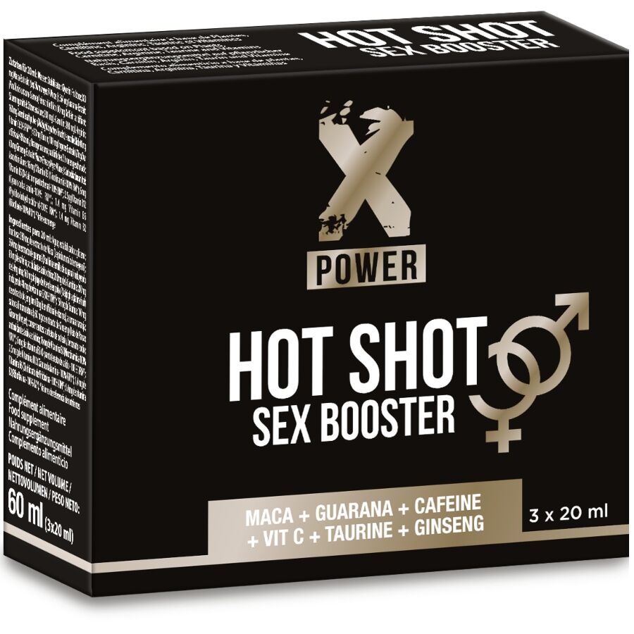 X POWER – HOT SHOT SEX BOOSTER INCREASE LIBIDO 3 X 20 ML