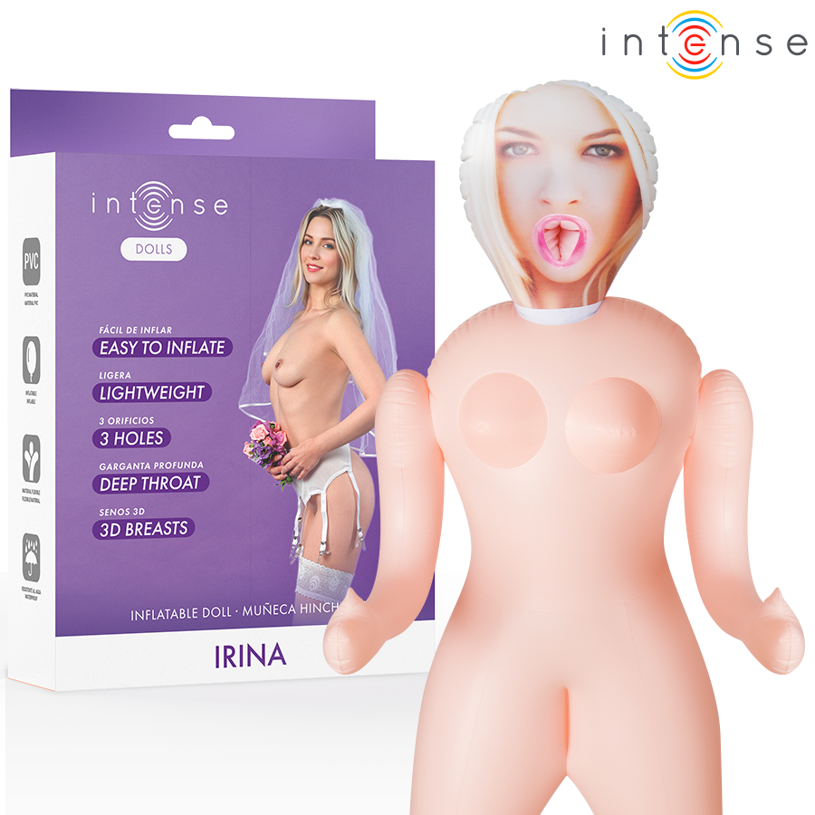 INTENSE DOLLS – IRINA MUÑECA HINCHABLE CON TRES ORIFICIOS