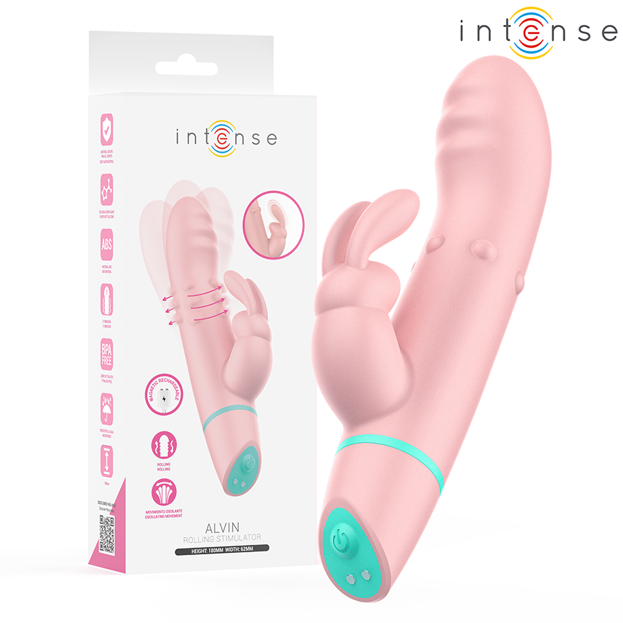 INTENSE – ALVIN ESTIMULADOR RABBIT VIBRADOR ROLLING + OSCILANTE