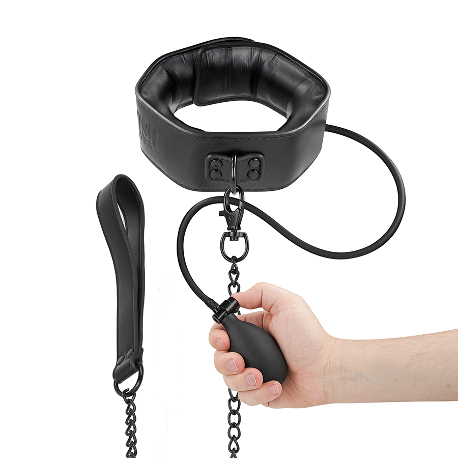 FETISH SUBMISSIVE BONDAGE – COLLAR BONDAGE INFLABLE CON TIRADOR