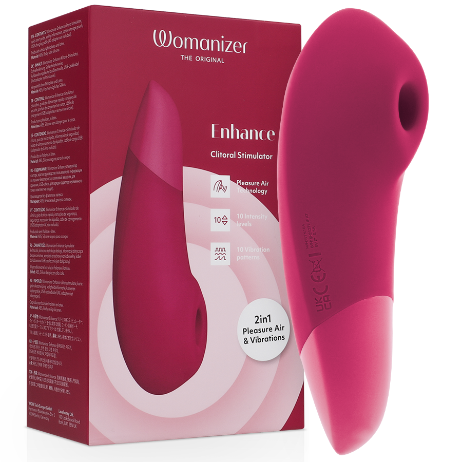WOMANIZER – ENHANCE ESTIMULADOR DE CLITORÍS ROSA VIBRANTE
