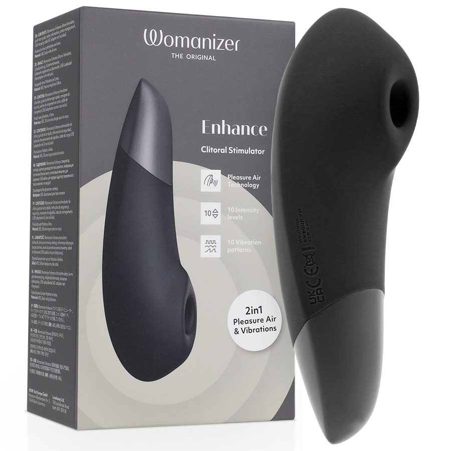 WOMANIZER – ENHANCE ESTIMULADOR DE CLITORÍS NEGRO