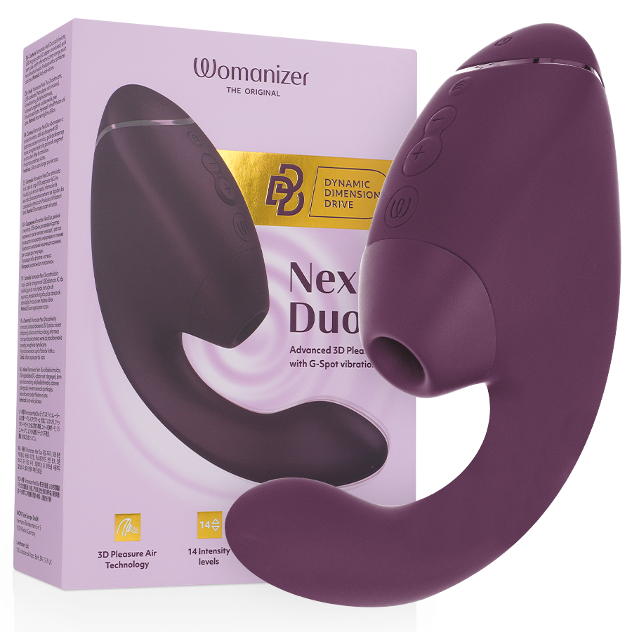 WOMANIZER – DUO NEXT ESTIMULADOR VIBRADOR DUAL CLÍTORIS PUNTOG MORADO