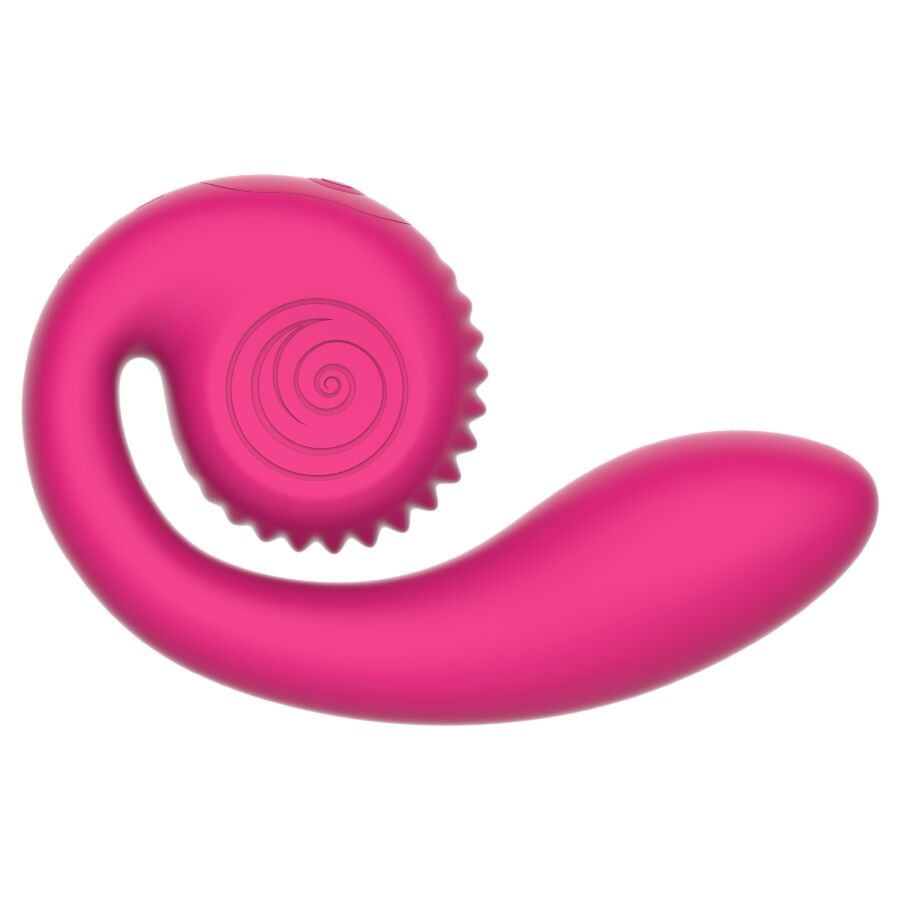 SNAIL VIBE – GIZI LITE VIBRADOR DUAL PUNTO G Y CLÍTORIS ROSA