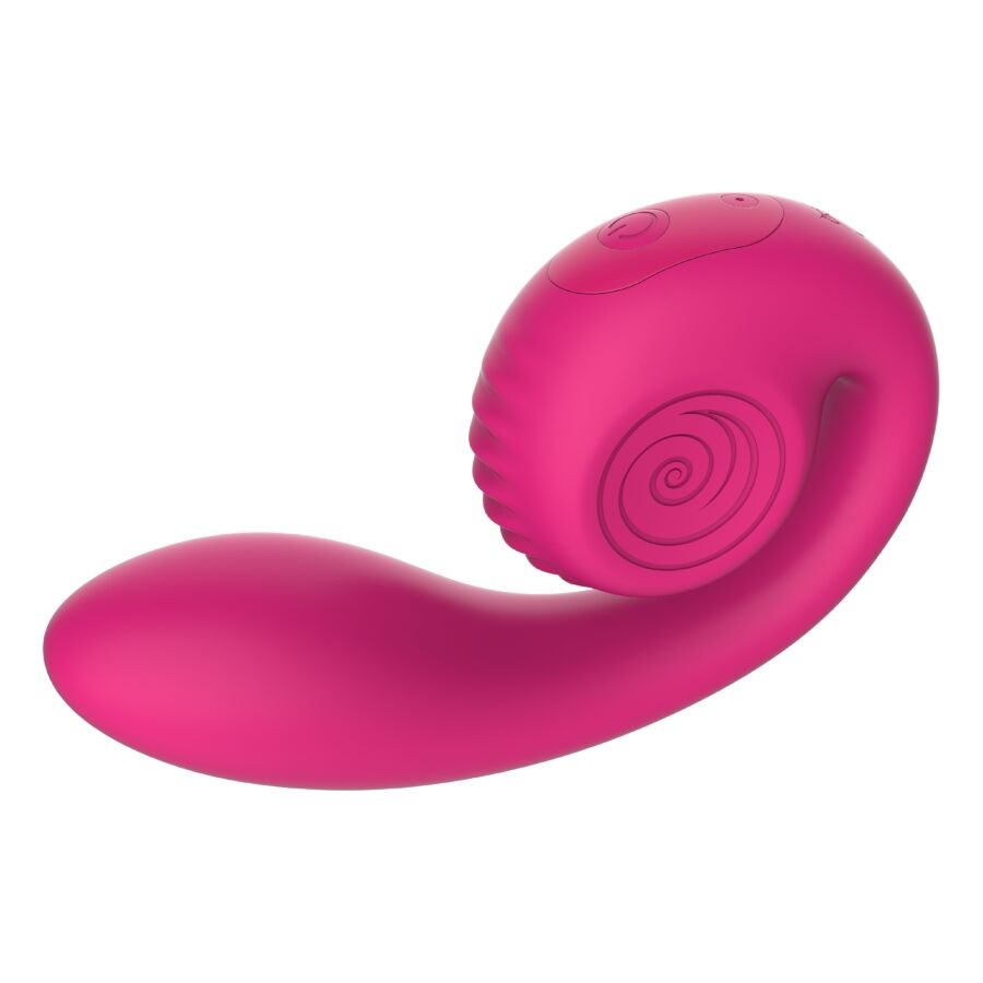 SNAIL VIBE – GIZI LITE VIBRADOR DUAL PUNTO G Y CLÍTORIS ROSA