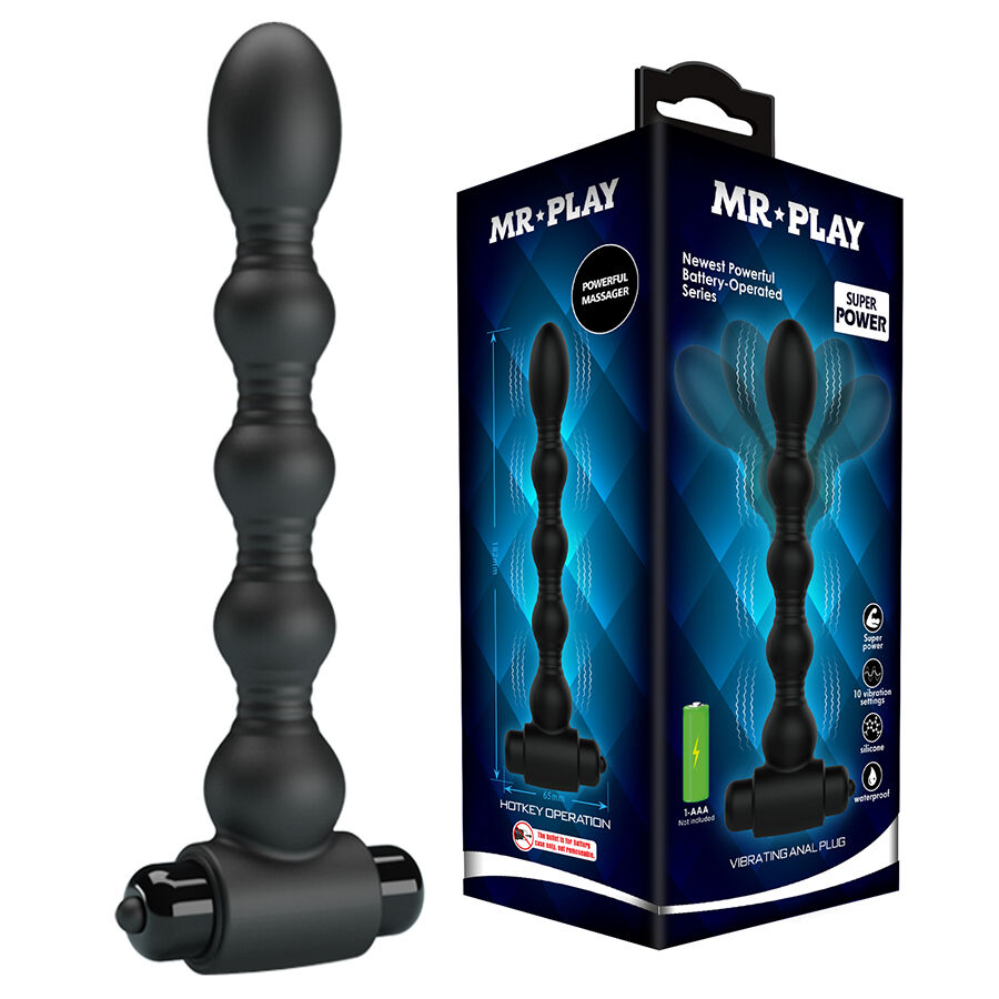 MR PLAY – MASAJEADOR PLUG ANAL CON VIBRACIÓN