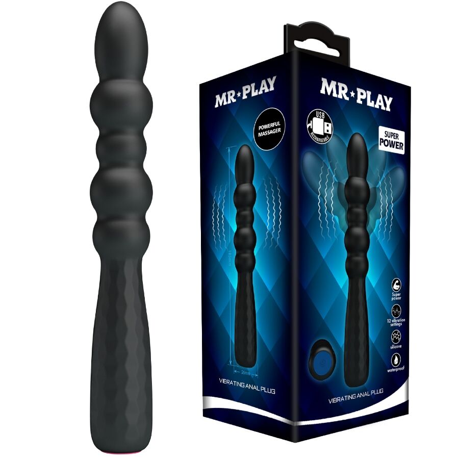 MR PLAY – PLUG ANAL FLEXIBLE CON VIBRACIÓN