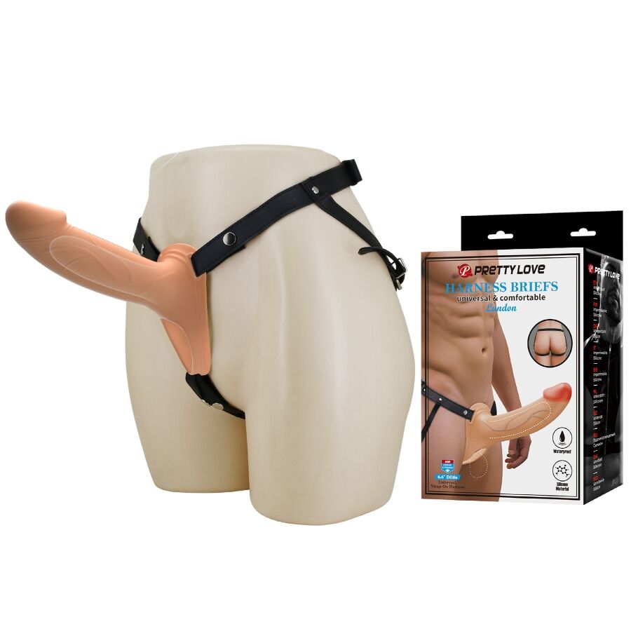 PRETTY LOVE – LANDON STRAP-ON CON VIBRACIÓN CLARO