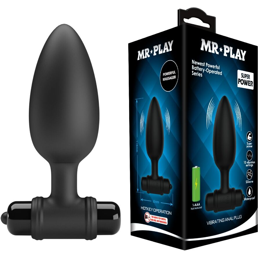 MR PLAY – PLUG ANAL SUPER POWER CON VIBRACIÓN