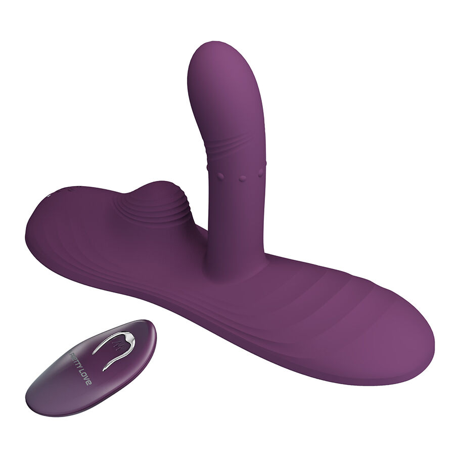 PRETTY LOVE – LUKA SIT-DOWN VIBRADOR CON EFECTO CALOR Y CONTROL REMOTO