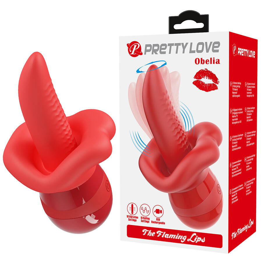 PRETTY LOVE – OBELIA LENGUA MASTURBADORA CON MOVIMIENTO ORBITAL
