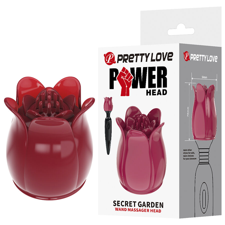 PRETTY LOVE – SECRET GARDEN CABEZAL MASAJEADOR ROSA