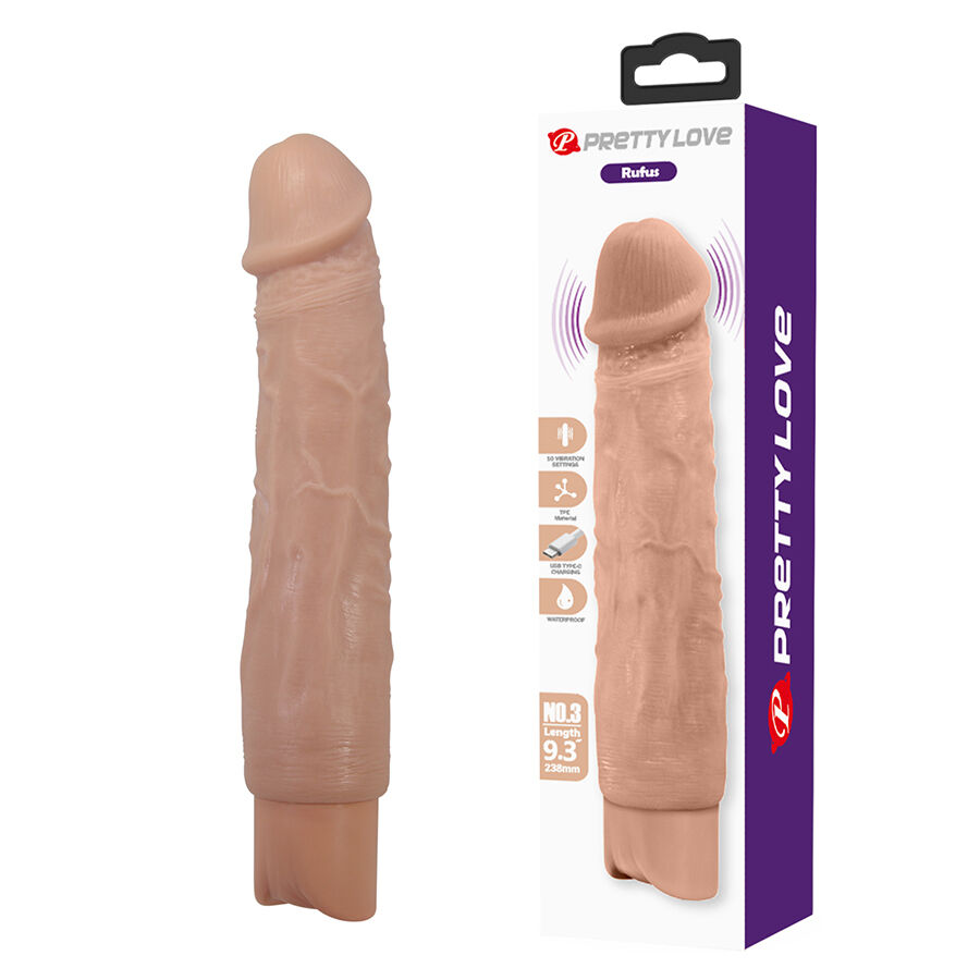 PRETTY LOVE – RUFUS VIBRADOR REALÍSTICO FLEXIBLE