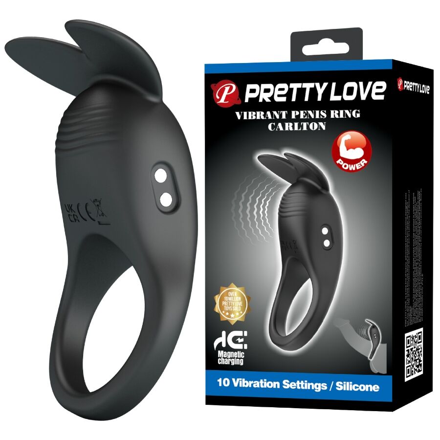 PRETTY LOVE – CARLTON ANILLO PARA PENE CON ESTIMULADOR DE CLÍTORIS