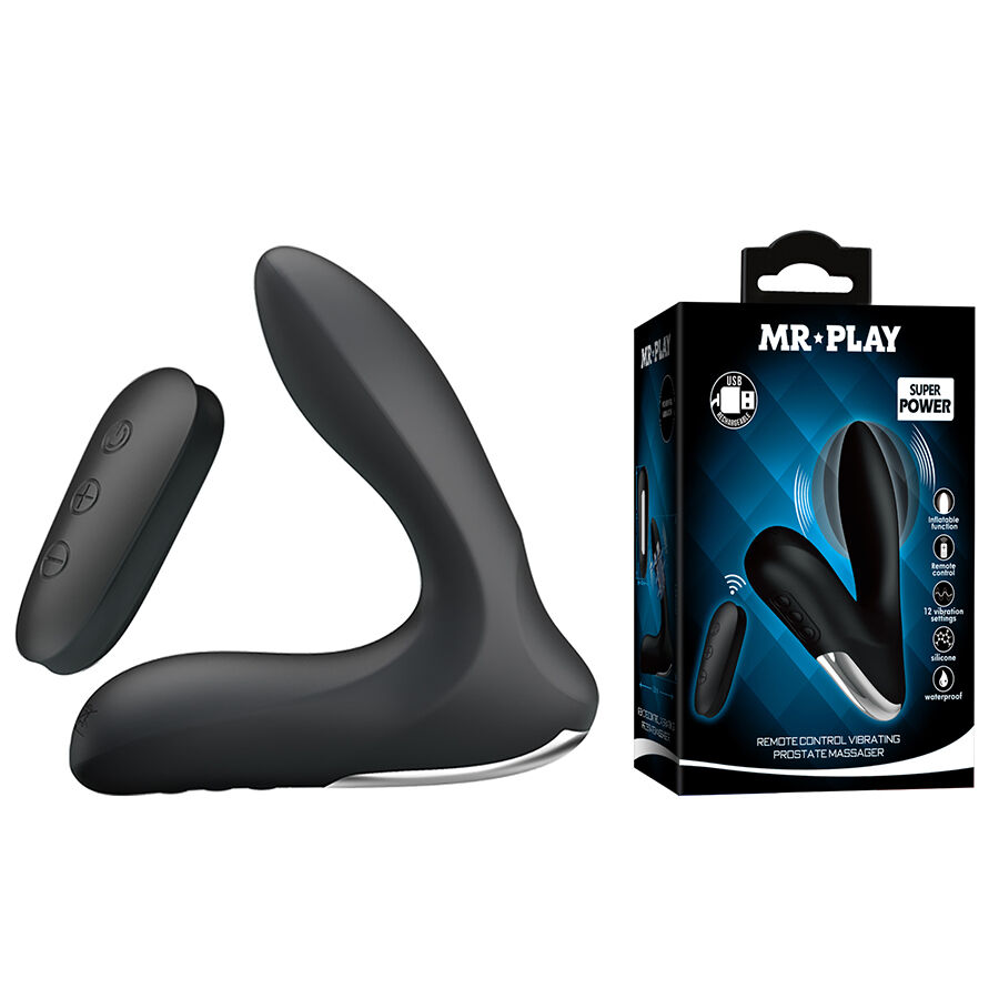 MR PLAY – MASAJEADOR DE PRÓSTATA CON VIBRACIÓN CONTROL REMOTO