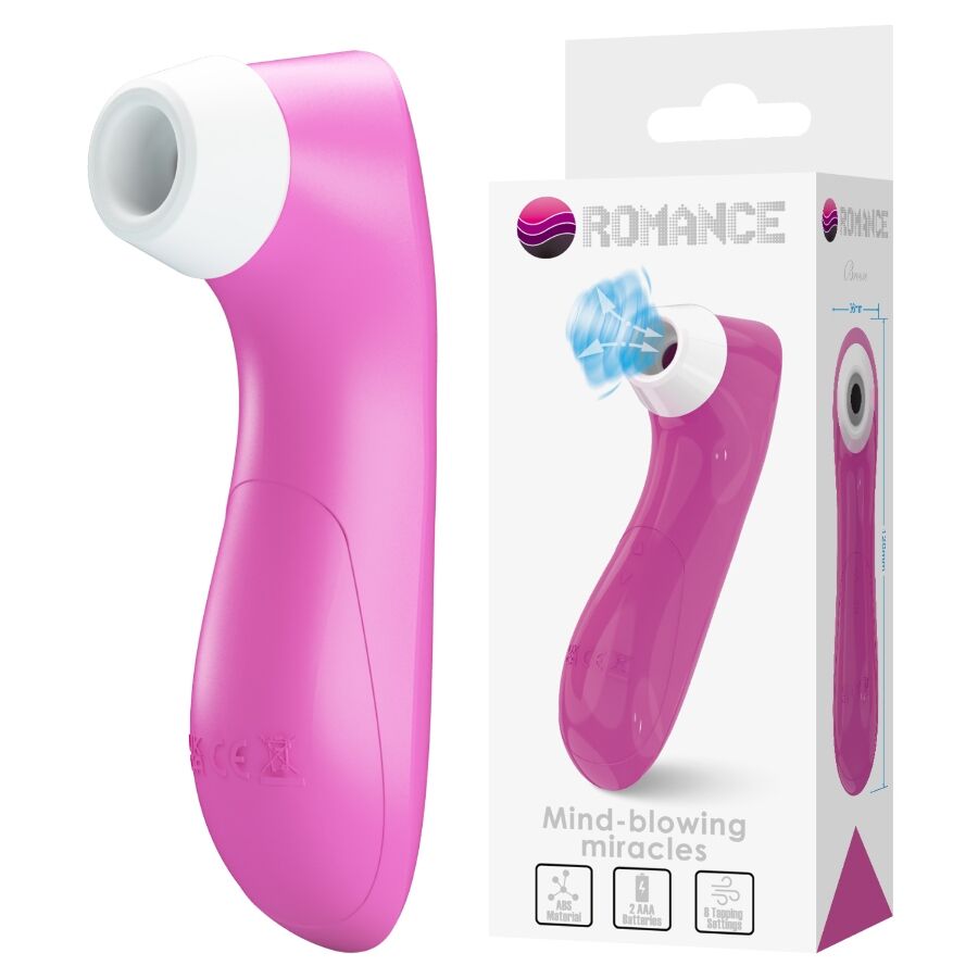 ROMANCE – SUCCIONADOR DE CLÍTORIS CON TECNOLOGÍA DE PULSACIÓN ROSA