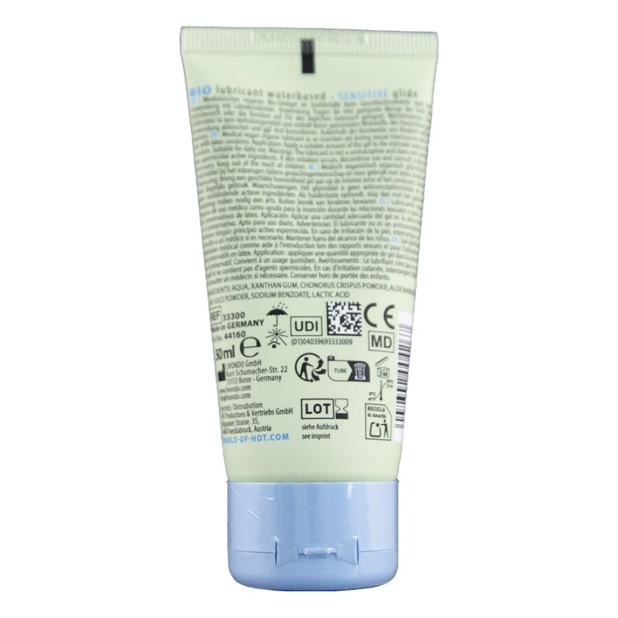 HOT – BIO LUBRICANT LUBRICANTE BIO BASE AGUA SENSIBLE 50 ML