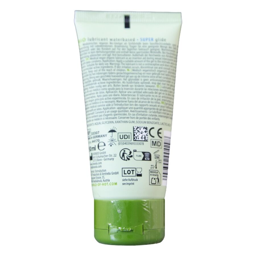 HOT – BIO LUBRICANT LUBRICANTE BIO BASE AGUA SUPERGLIDE 50 ML