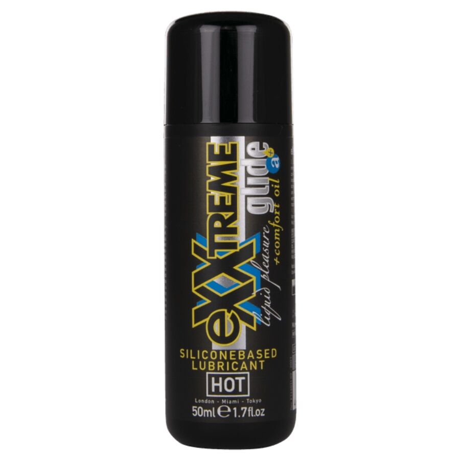 HOT – EXXTREME GLIDE LUBRICANTE BASE SILICONA + ACEITE CONFORT A+ 50 ML
