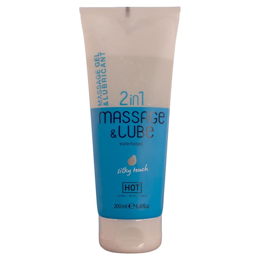 HOT – MASSAGE  GLIDE GEL 2 EN 1 TACTO SEDOSO 200 ML