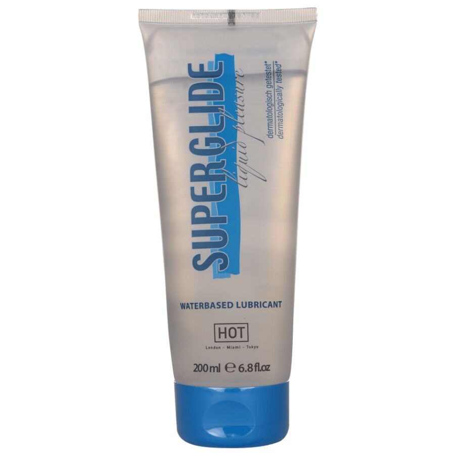 HOT – SUPERGLIDE LIQUID PLEASURE LUBRICANTE BASE AGUA 200 ML