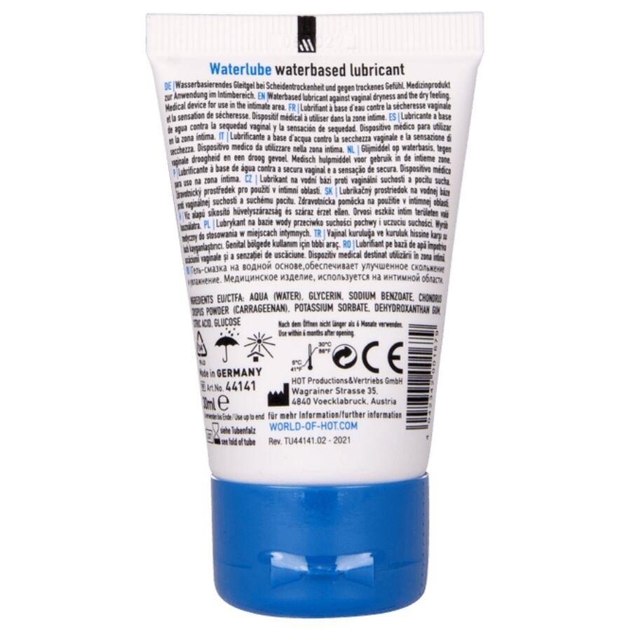 HOT – WATER LUBE LUBRICANTE BASE AGUA AGUA DE MANANTIAL 30 ML
