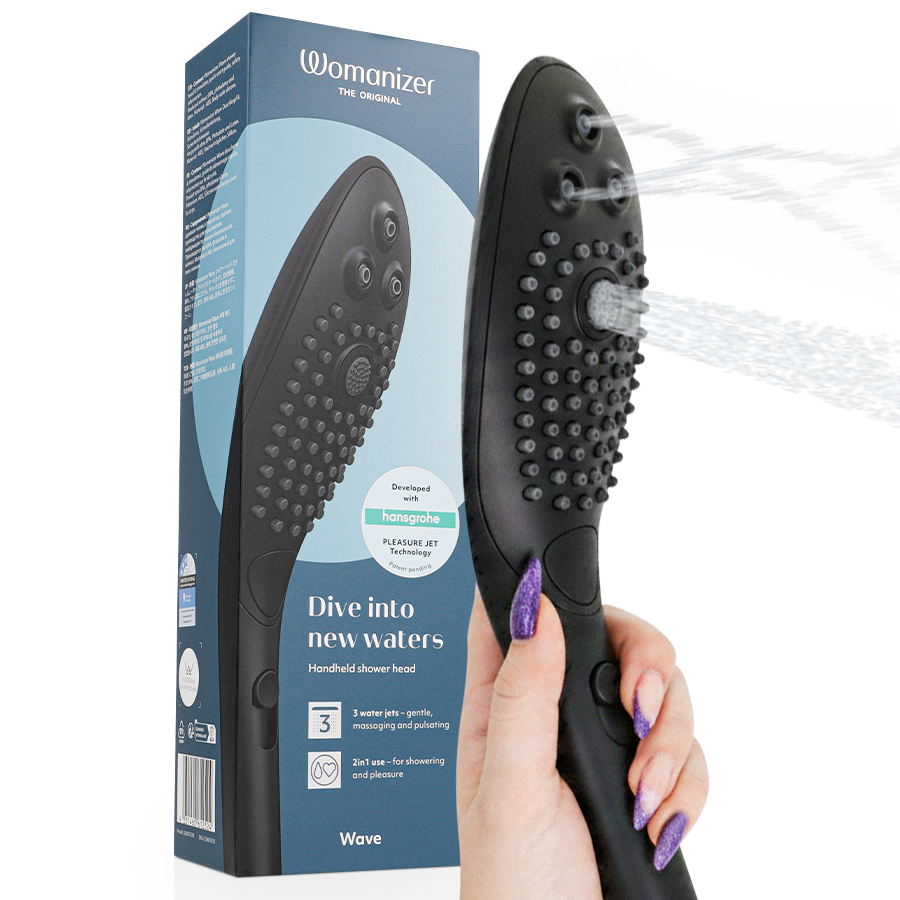 WOMANIZER – WAVE CABEZAL DE DUCHA ESTIMULADOR DE CLITORÍS NEGRO