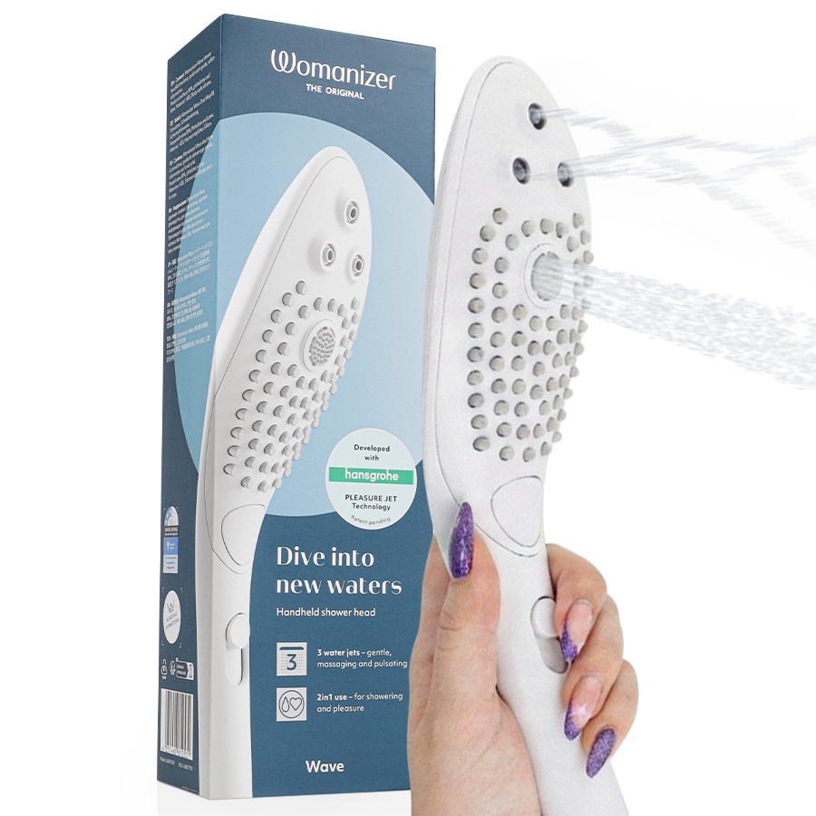 WOMANIZER – WAVE CABEZAL DE DUCHA ESTIMULADOR DE CLITORÍS BLANCO