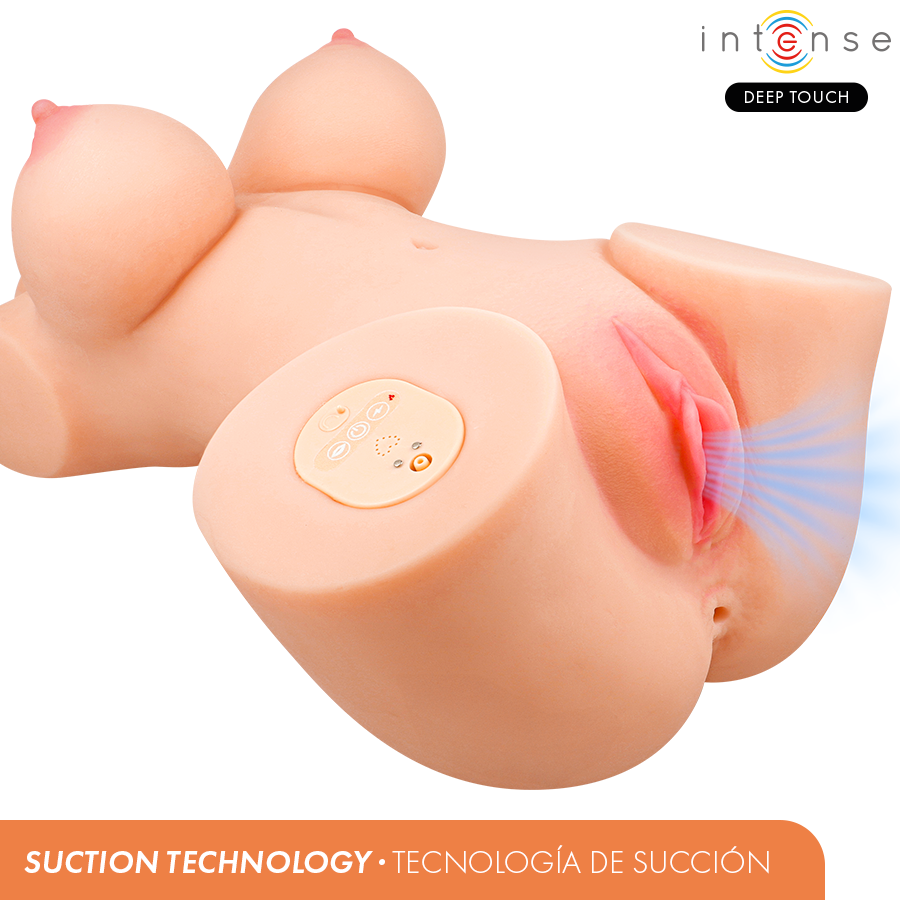 INTENSE DEEP TOUCH – VERO TORSO ANO Y VAGINA CON EFECTO SUCCIÓN, CALOR, VIBRACIÓN Y VOZ CON CONTROL REMOTO 5.5 KG