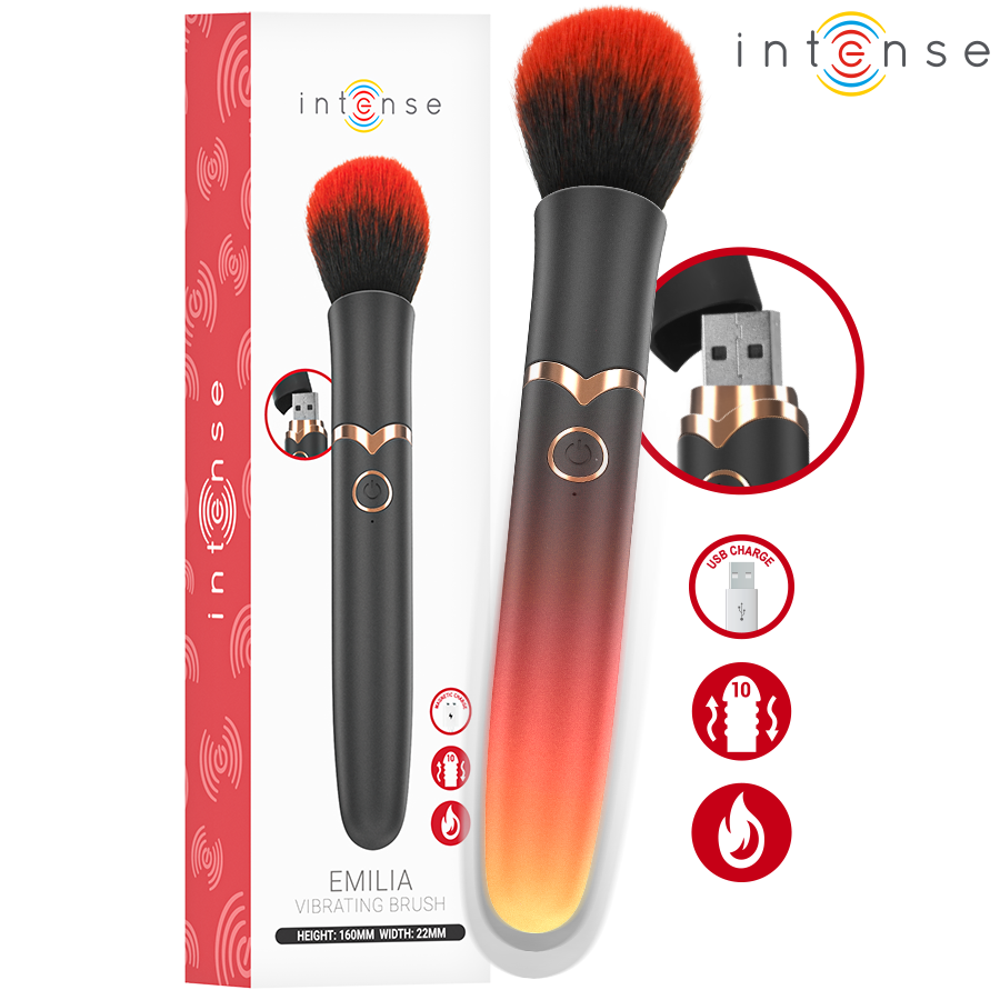 INTENSE – EMILIA HEATED VIBRATING BRUSH 16 CM