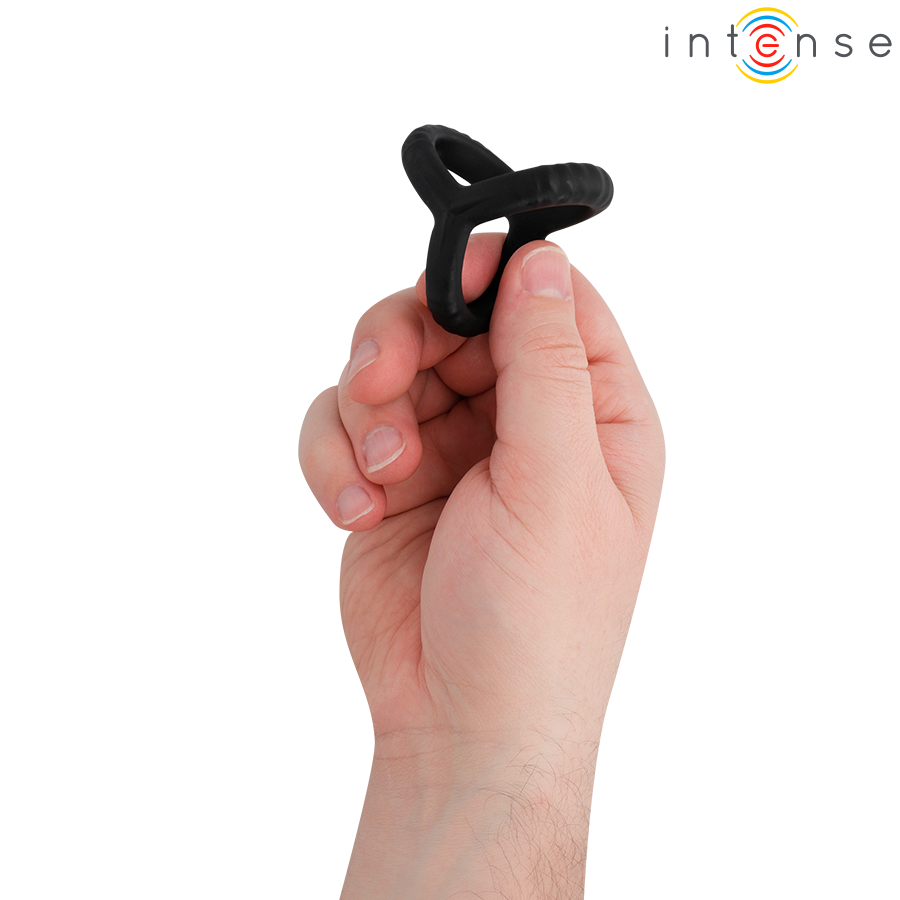 INTENSE – JOHN ADJUSTABLE TRIPLE PENIS RING MODEL 4