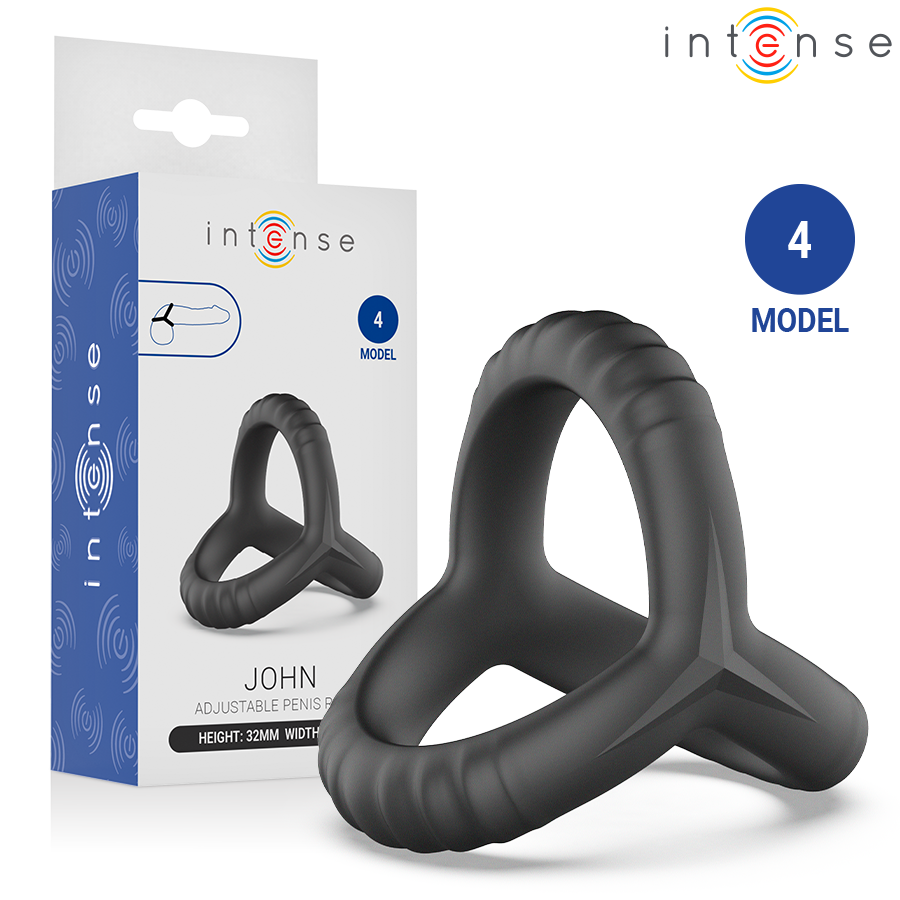 INTENSE – JOHN ADJUSTABLE TRIPLE PENIS RING MODEL 4