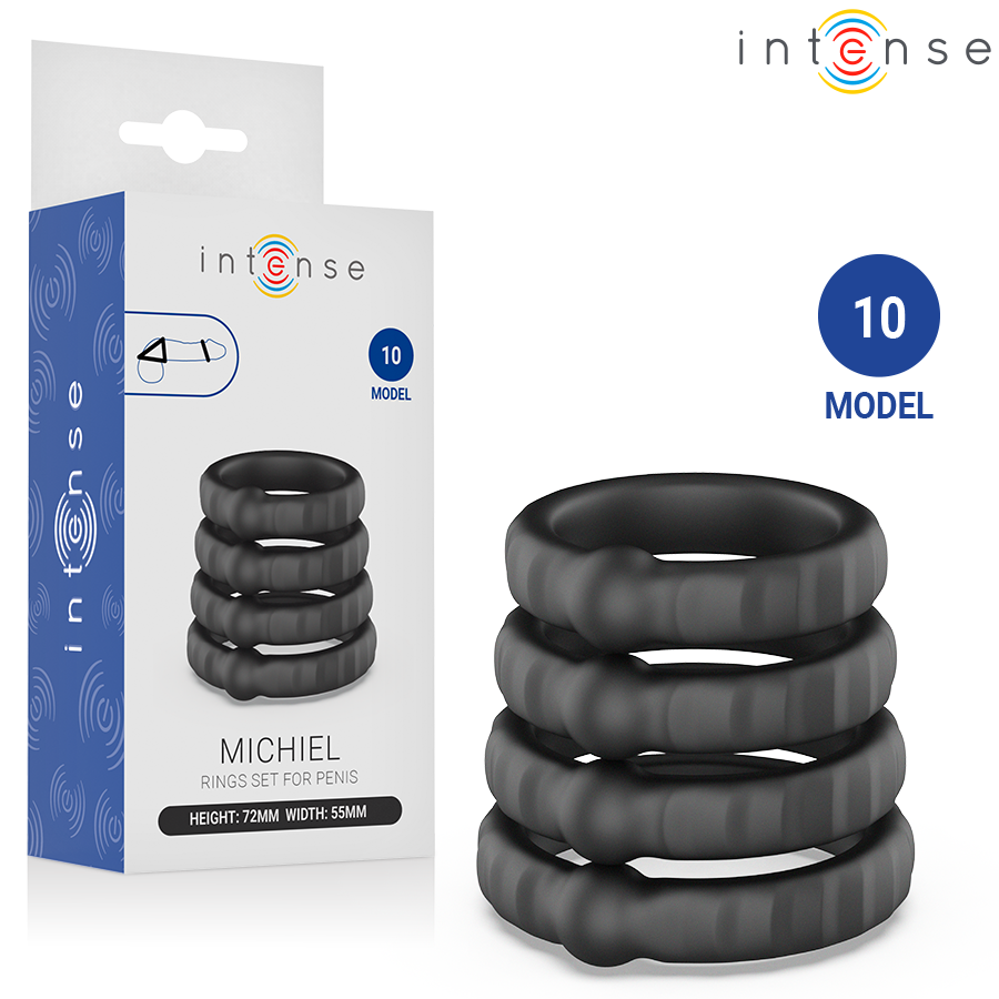 INTENSE – MICHIEL SET OF 4 PENIS RINGS MODEL 10