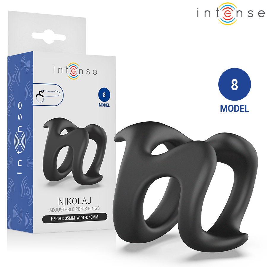 INTENSE – NIKOLAJ ADJUSTABLE PENIS RING MODEL 8