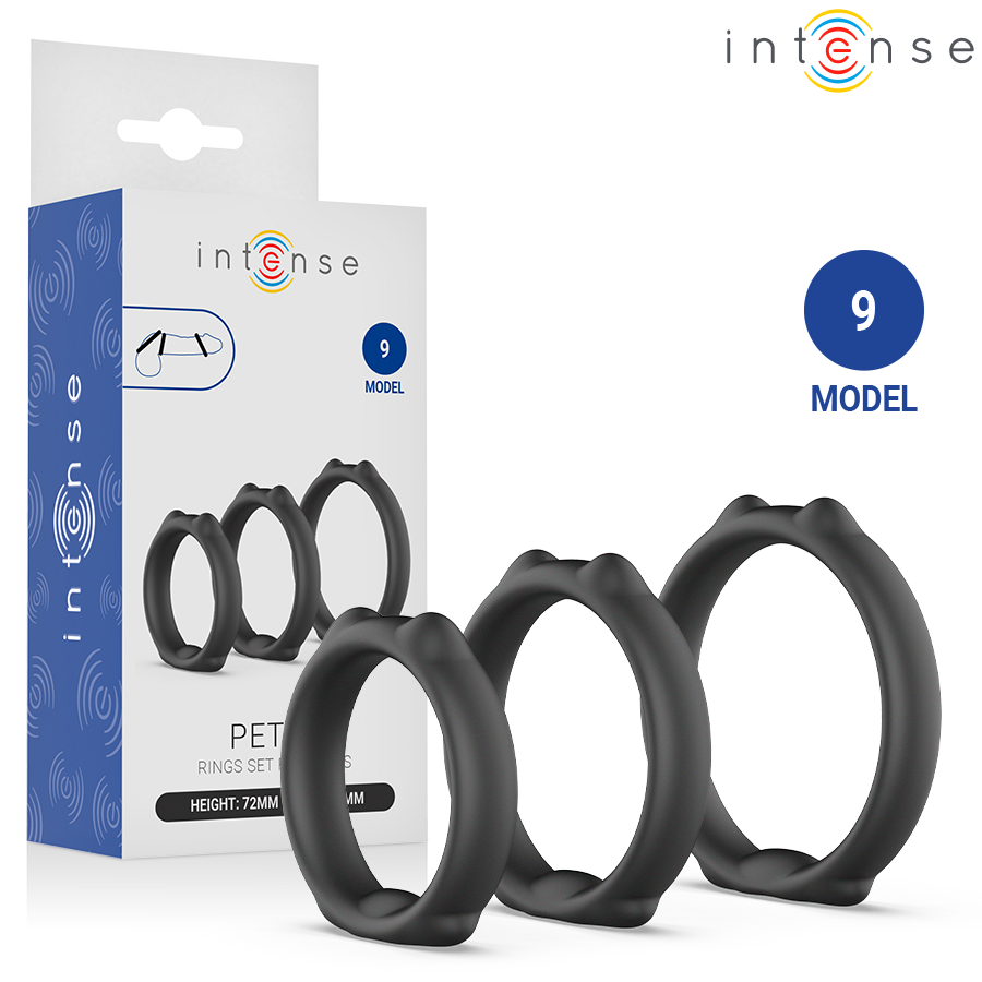 INTENSE – PETER SET OF 3 PENIS RINGS MODEL 9