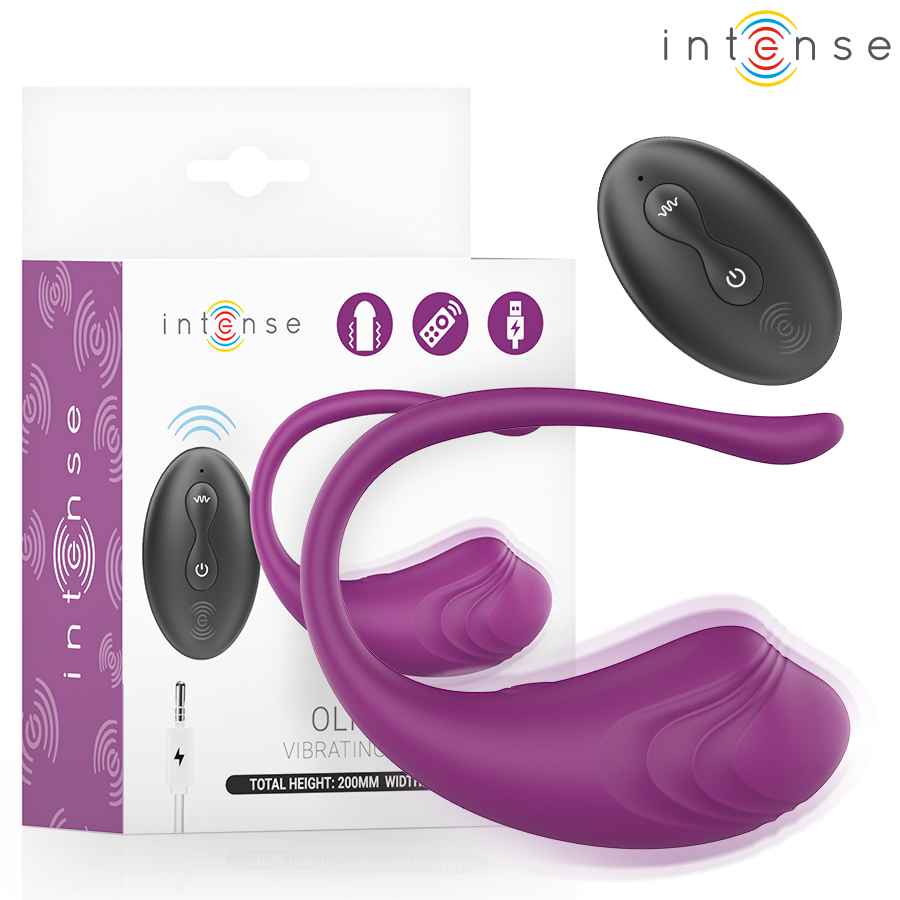 INTENSE – OLIVIA HUEVO VIBRADOR MORADO CONTROL REMOTO