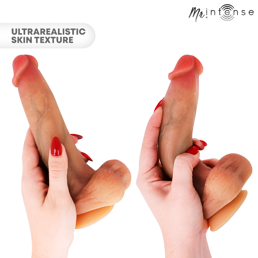 MR INTENSE – BRUCE M SILICONE DILDO WITH TESTICLES 20 CM -Ø- 4.5 CM