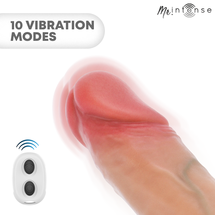 MR INTENSE – ARNOLD L ULTRA-REALISTIC VIBRATING PENIS SLEEVE REMOTE CONTROL 16 CM -Ø- 4.5 CM