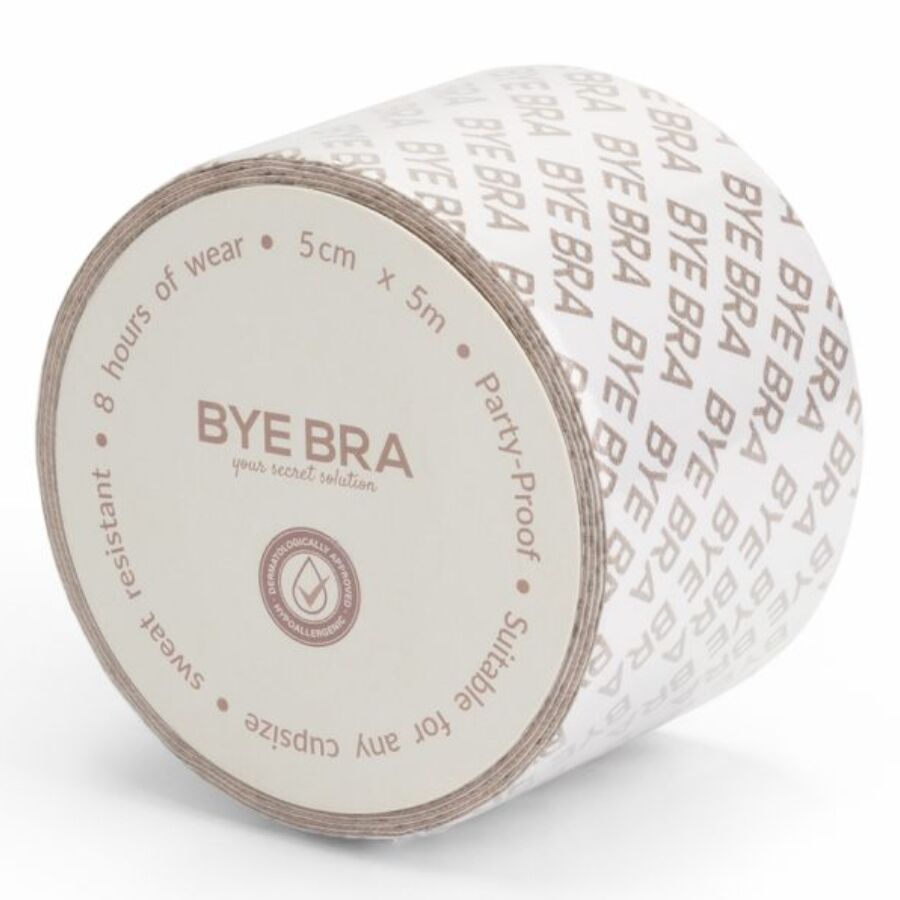 BYE-BRA – BODY TAPE DOUBLE SIDED DOUBLE SIDED TAPE BEIGE ONE SIZE 5 X 500 CM