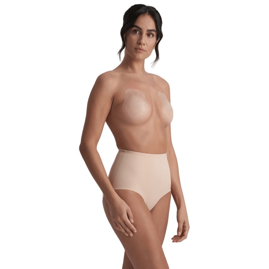 BYE-BRA – RABBIT COPAS DE SILICONA BEIGE TALLA XL