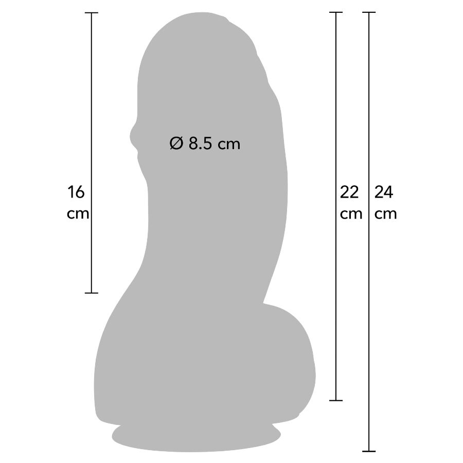 HIDDEN DESIRE – INFERNO FAT BOYS DILDO 22 CM