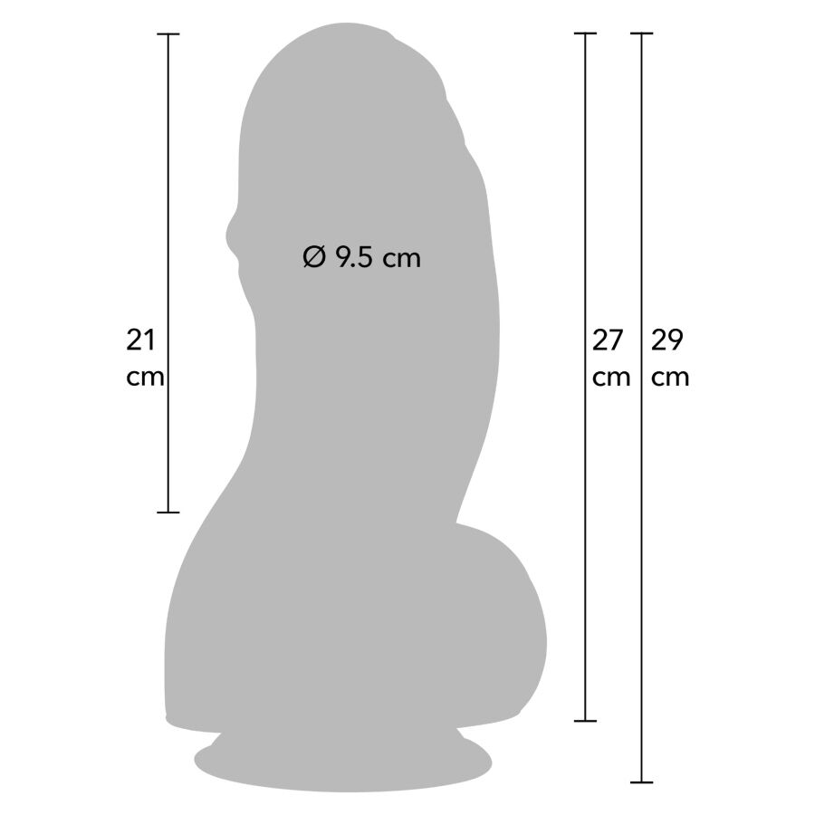 HIDDEN DESIRE – INFERNO FAT BOYS DILDO 27 CM