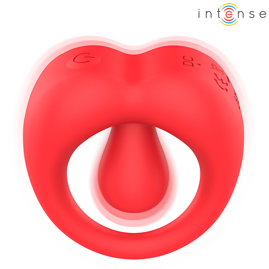 INTENSE – RUSSELL ANILLO VIBRADOR CON ESTIMULACIÓN DE CLÍTORIS ROJO