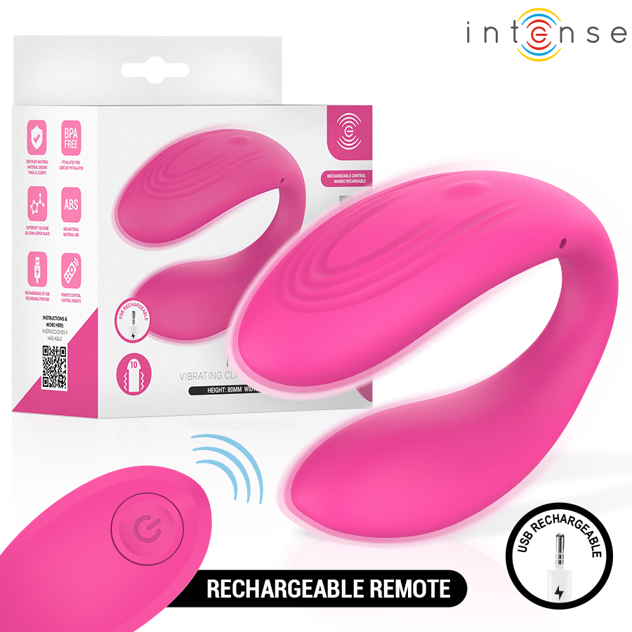 INTENSE – NORA ESTIMULADOR DE PINZA CON VIBRACIÓN ROSA