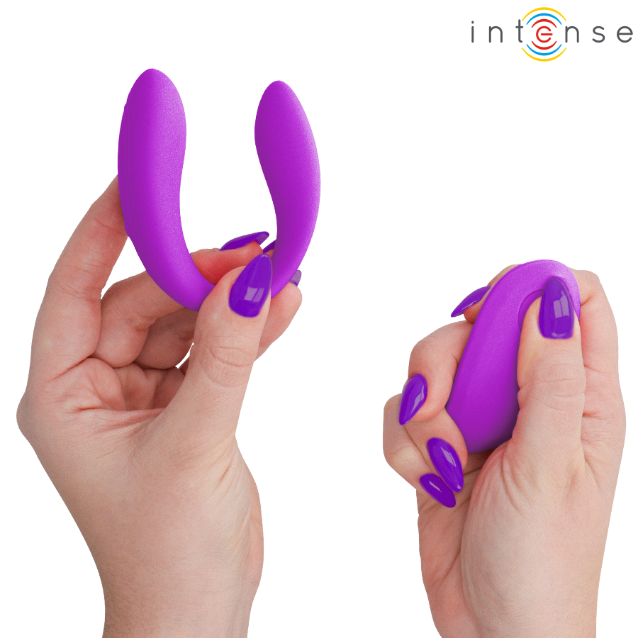 INTENSE – NORA ESTIMULADOR DE PINZA CON VIBRACIÓN MORADO