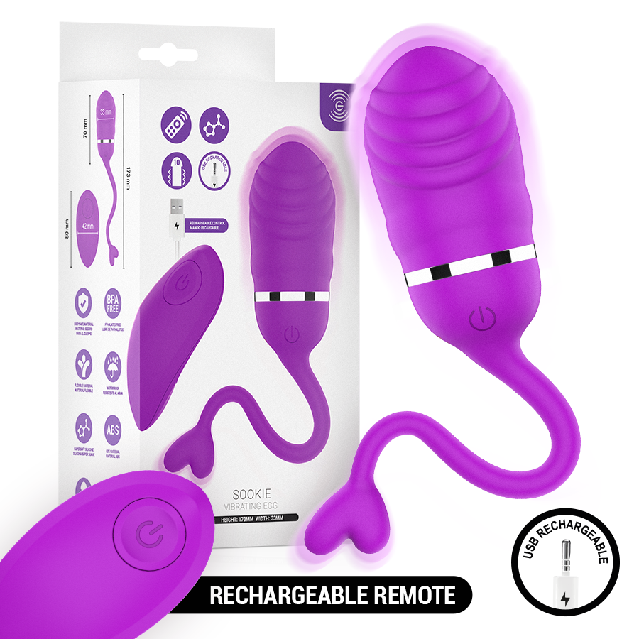 INTENSE – SOOKIE HUEVO VIBRADOR CON CONTROL REMOTO MORADO