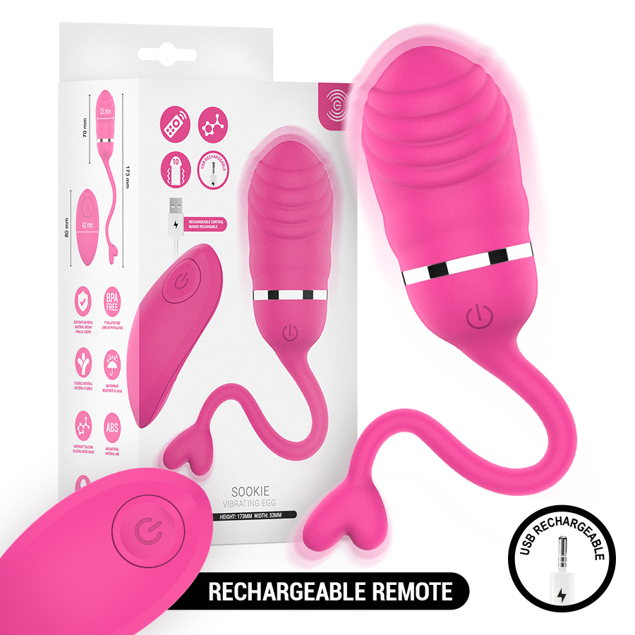INTENSE – SOOKIE HUEVO VIBRADOR CON CONTROL REMOTO ROSA