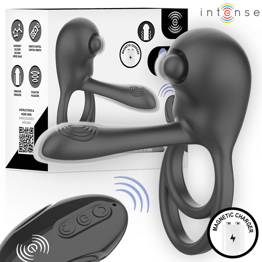 INTENSE – SPIKE REMOTE CONTROL VIBRATING PENIS RING